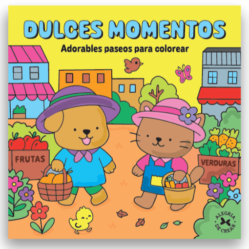 Libro para Colorear Dulces Momentos Alegria de Crear