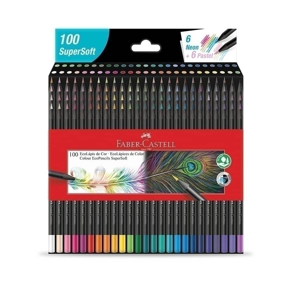 Lápices de Color SuperSoft x100 - Faber Castell