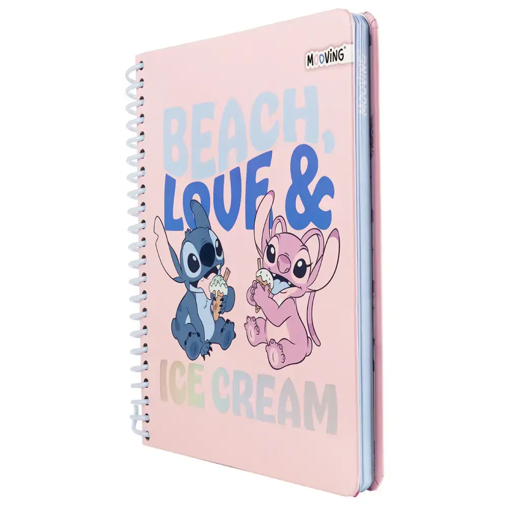 Cuaderno Premium 1/2 Oficio Stitch - Mooving