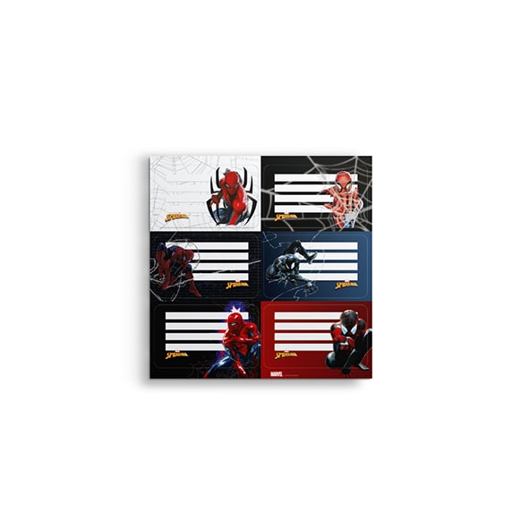 Set Etiquetas Adhesivas "SpiderMan" x12 - Mooving