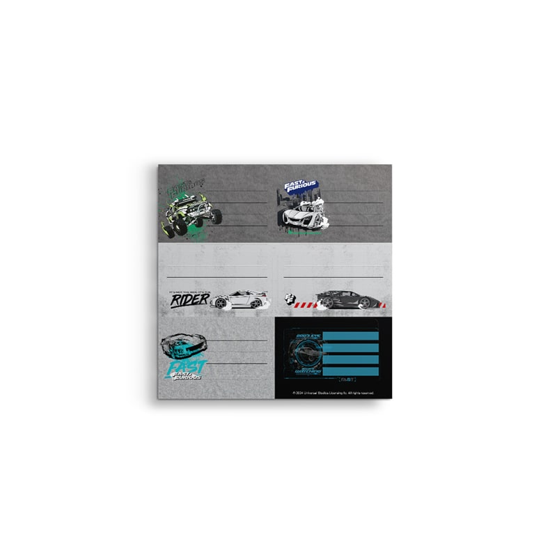 Set Etiquetas Adhesivas "Rapido y Furioso" x12 - Mooving