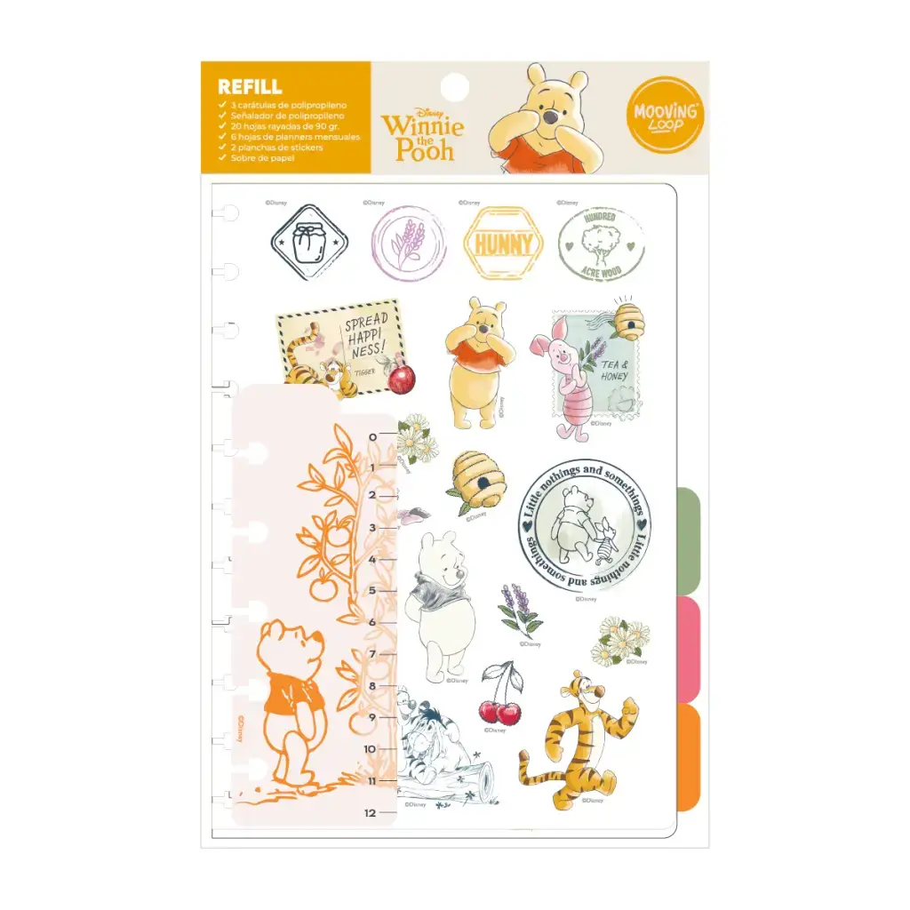 Repuesto Cuaderno Discos Winnie the Pooh A5 - Mooving