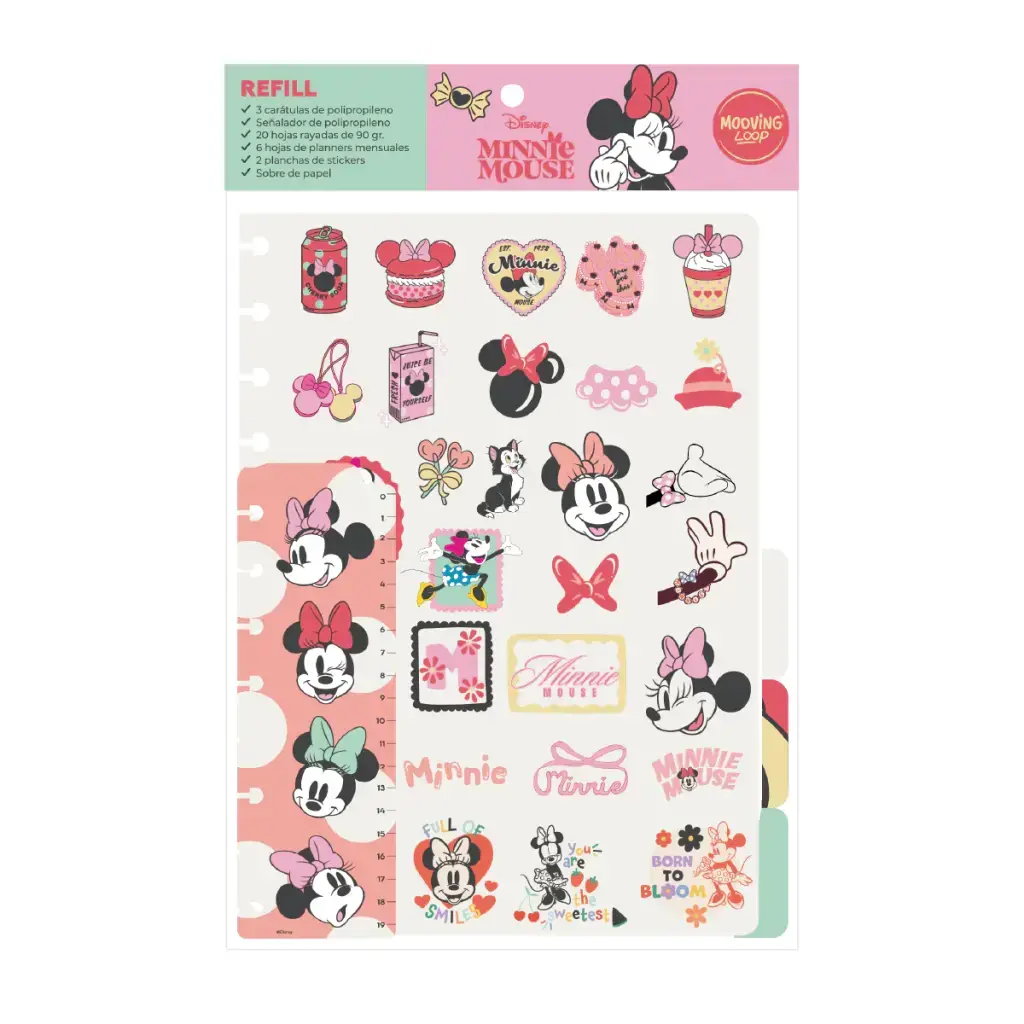 Repuesto Cuaderno Discos Minnie Mouse Carta - Mooving