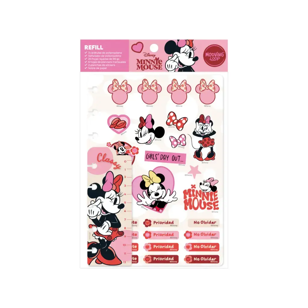 Repuesto Cuaderno Discos Minnie Mouse A5 - Mooving