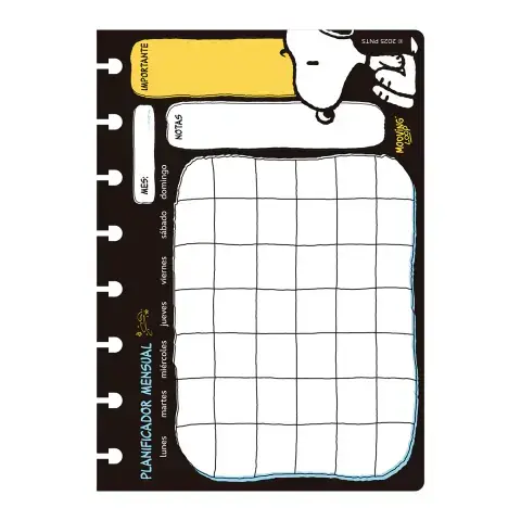 Repuesto Cuaderno Discos Snoopy A5 - Mooving