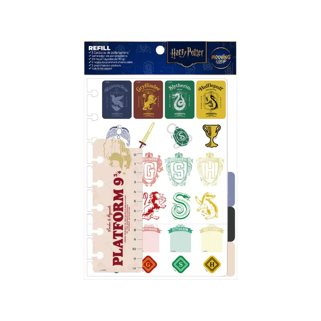 Repuesto Cuaderno Discos Harry Potter A5 - Mooving