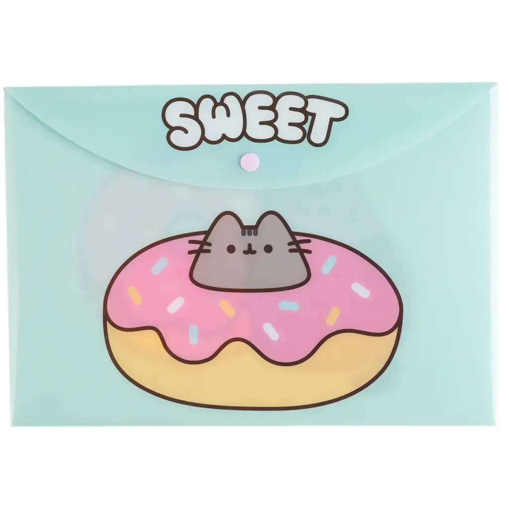 Sobre con boton A4 Pusheen - Mooving