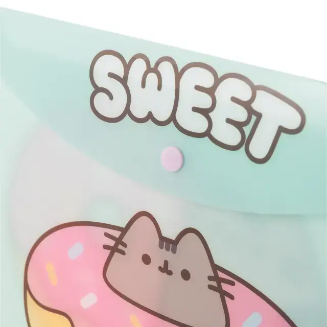 Sobre con boton A4 Pusheen - Mooving