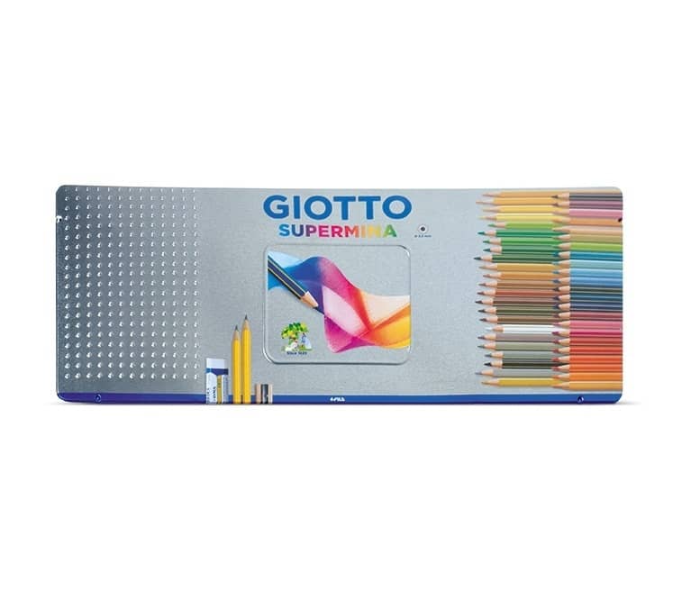 Lapices de Colores Supermina x50 Estuche Metálico - Giotto