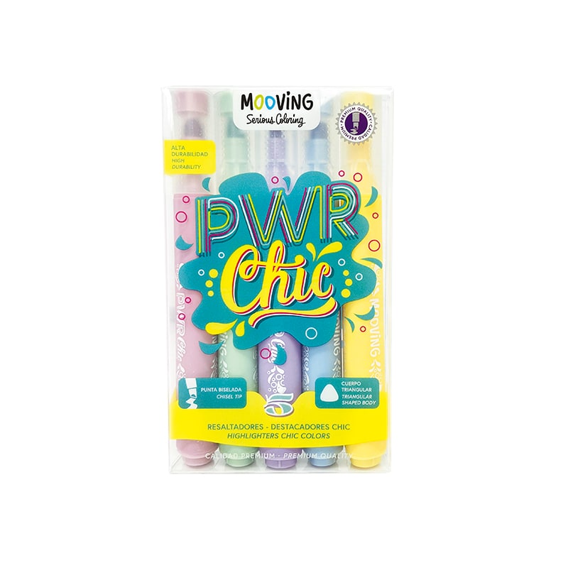 Resaltadores PWR Chic x5 - Mooving