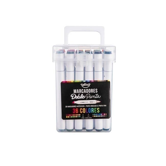 Marcadores Doble Punta x36 (tinta a base de alcohol) - Talbot