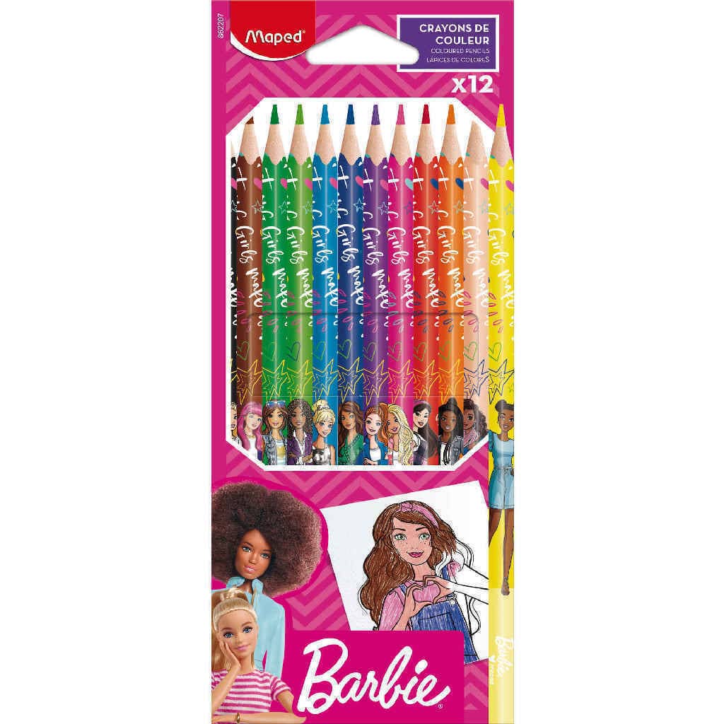 Lápices de Colores Barbie x12 - Maped