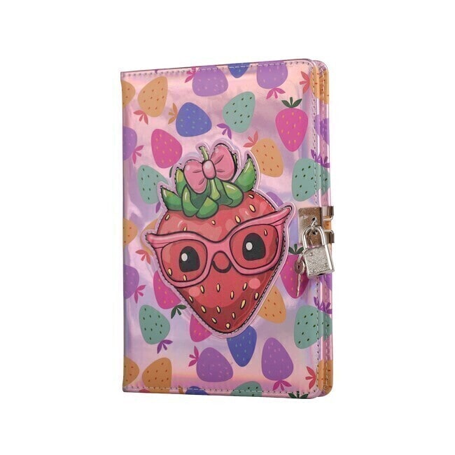 Diario Íntimo con Candado 14x21 cm Frutilla - Talbot