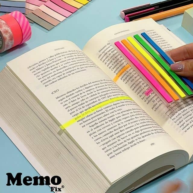 Notas Adhesivas para Subrayar x5 801A - Memo Fix