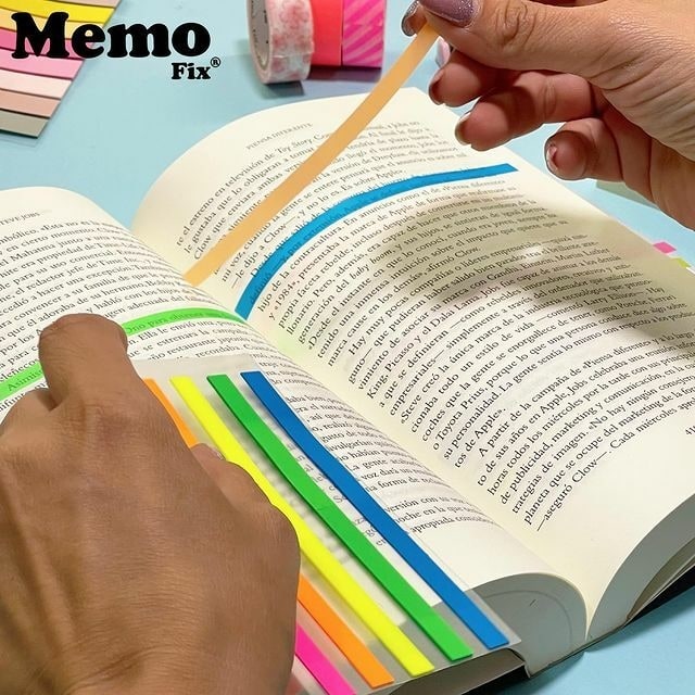 Notas Adhesivas para Subrayar x5 801A - Memo Fix