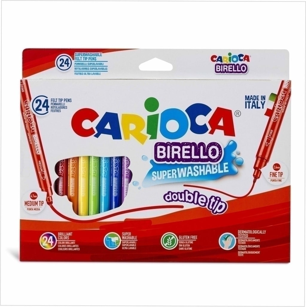 Marcadores Doble Punta Birello x24 - Carioca