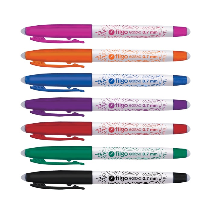 Lapicera Borrable Tinta Colores Borrax - Filgo