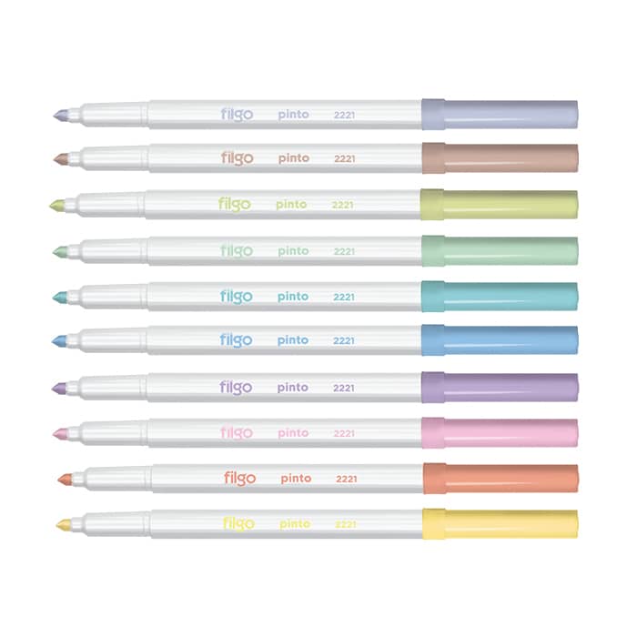 Marcadores de Colores Pastel x10 Pinto 2221 - Filgo