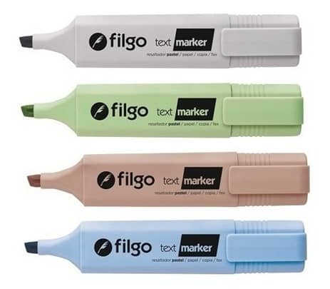 Resaltador Text Marker Pastel - Filgo