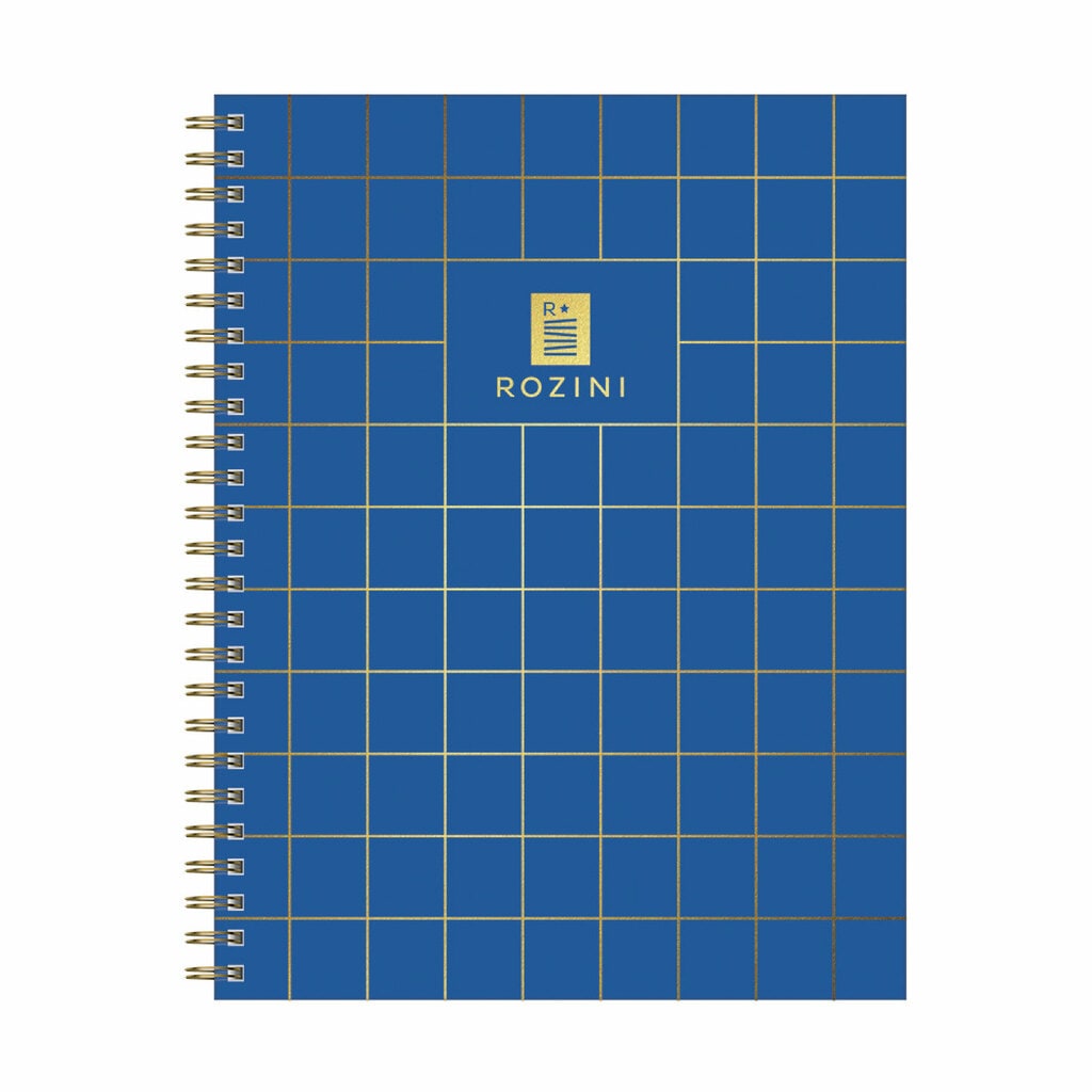 Cuaderno A4 Tapa Dura 80 H 90 gr Rayado Uomo Azul - Rozini