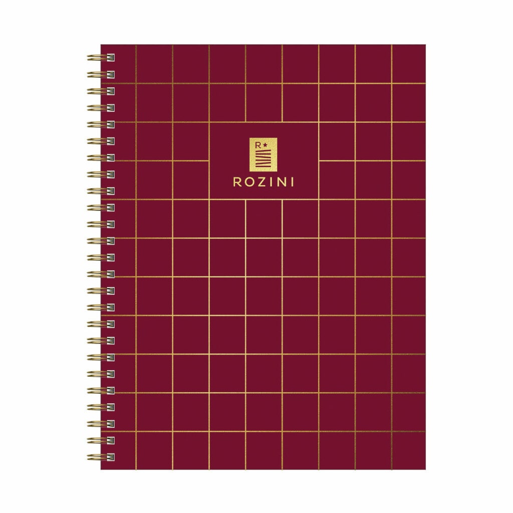 Cuaderno A4 Tapa Dura 80 H 90 gr Rayado Uomo Fucsia - Rozini