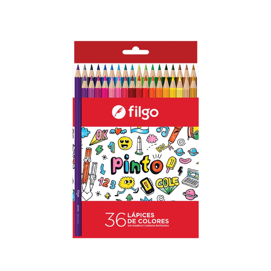 Lapices de Colores Pinto x36 - Filgo