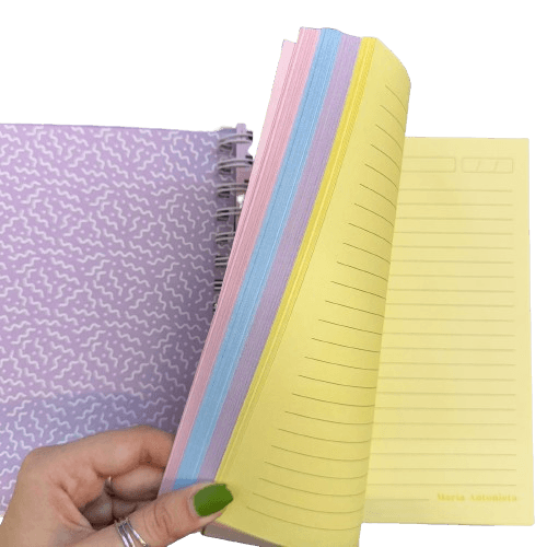 Cuaderno 16x21 Tapa Dura Hojas Colores "Gioia Celeste" - Rozini