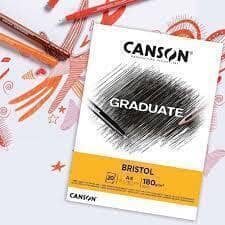 Block A4 180 gr "Graduate Bristol" 20 Hojas - Canson