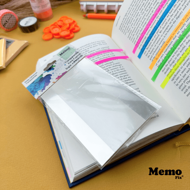 Notas Adhesivas Transparente 90x135 (806 Cristal) - Memo Fix