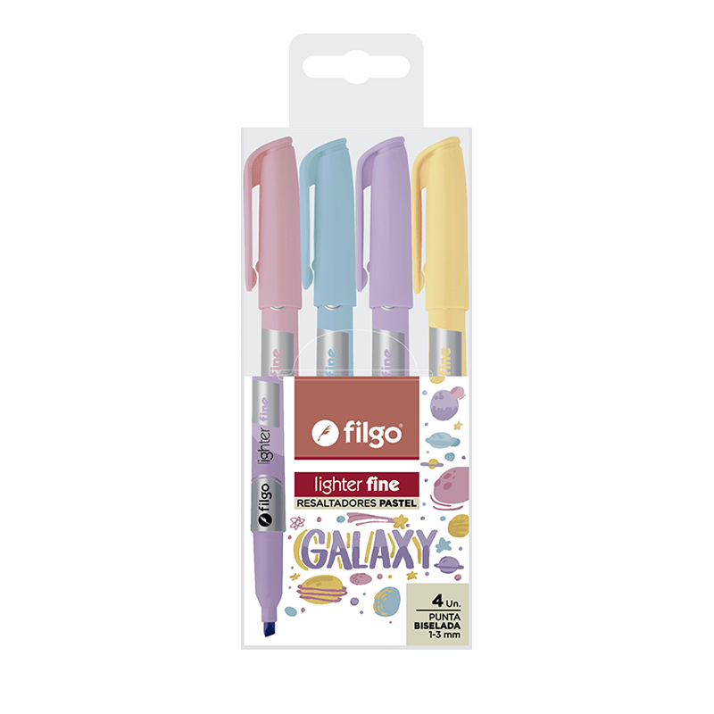 Resaltador Lighter Fine Fluo x4 - Filgo