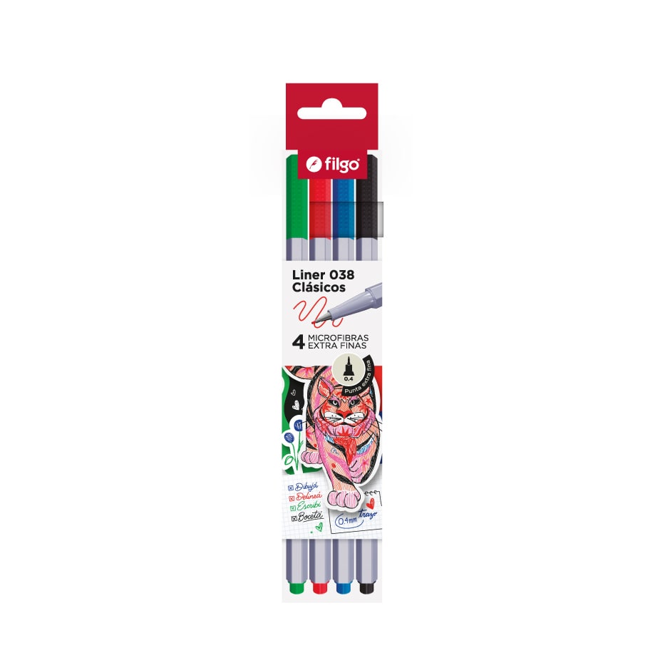 Microfibras Clásicos Liner 038 x4 - Filgo