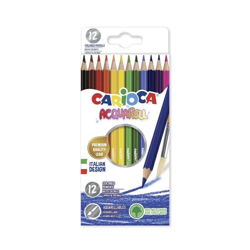 Lápices de Colores Acuarelables x 12 - Carioca