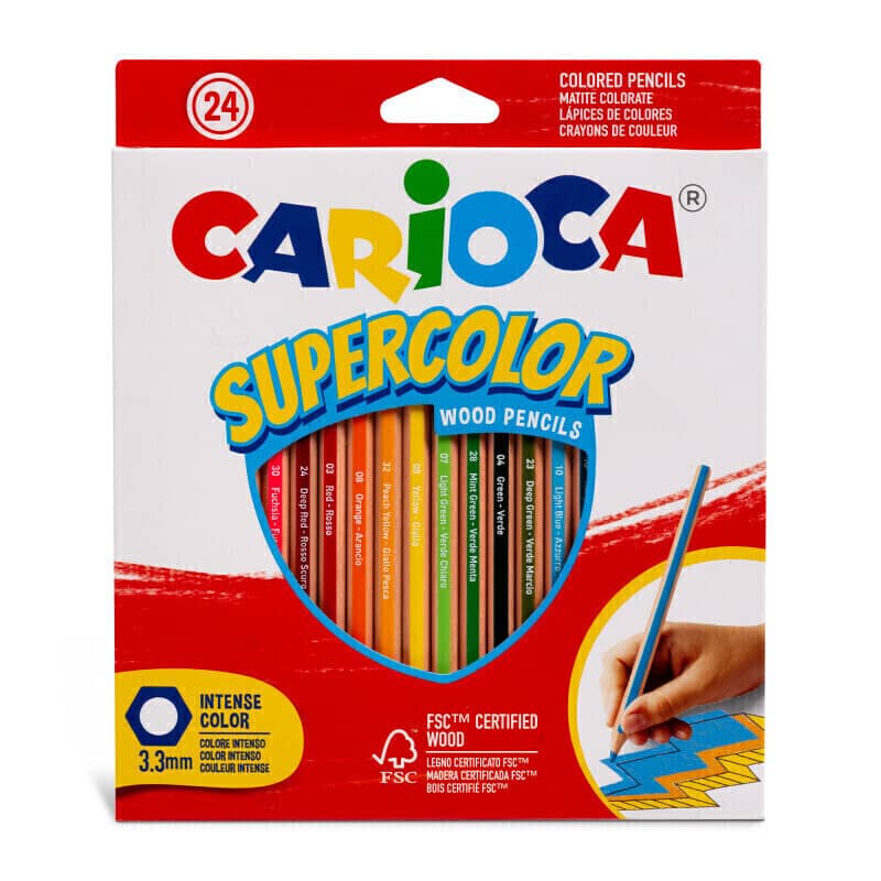 Lápices de Colores Supercolor x24 - Carioca