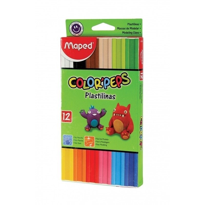 Plastilinas Escolares Color'Peps x12 - Maped