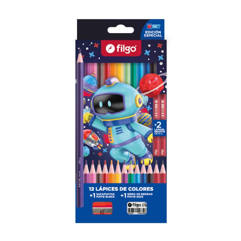 Set Lápices de Colores Fantasy Gamer x12 - Filgo