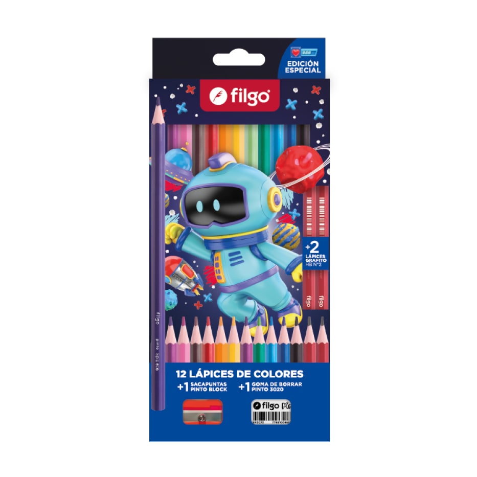 Set Lápices de Colores Fantasy Gamer x12 - Filgo