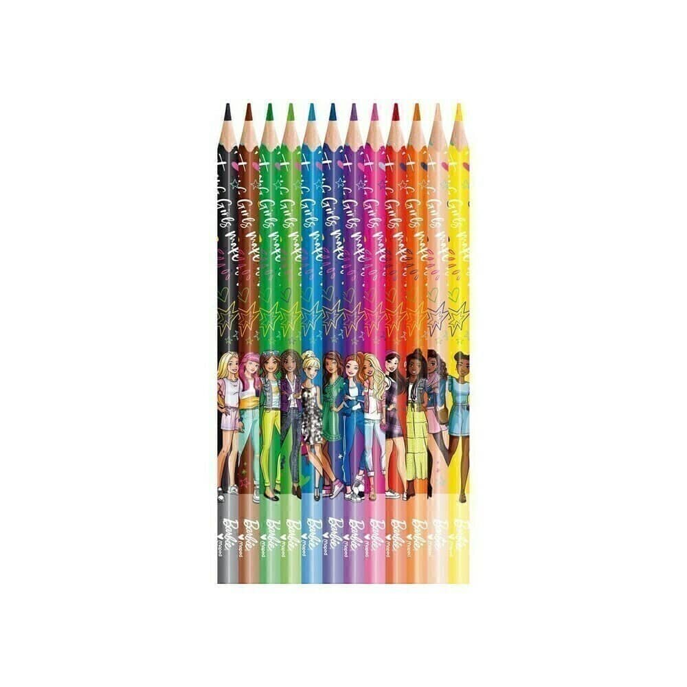 Lápices de Colores Barbie x12 - Maped
