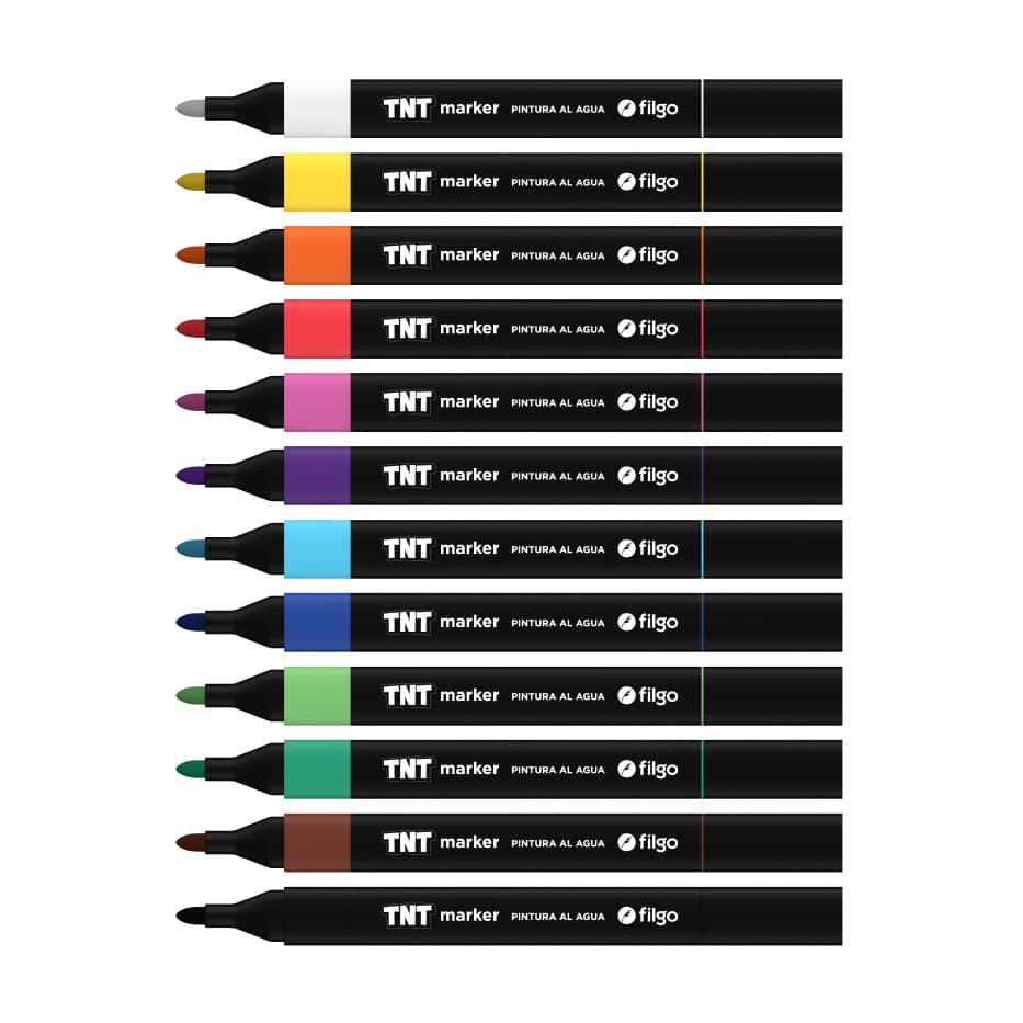 Marcadores de Pintura al Agua TNT x24 - Filgo