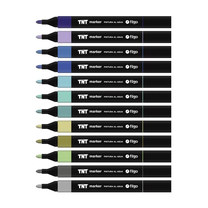 Valija Marcadores de Pintura al Agua TNT x60 - Filgo