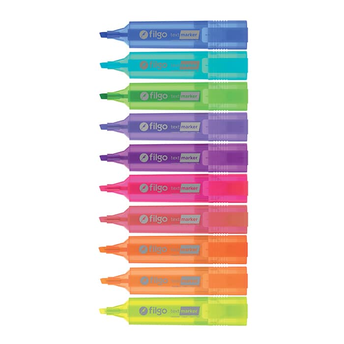 Resaltador Text Marker "Fluo" x10 - Filgo