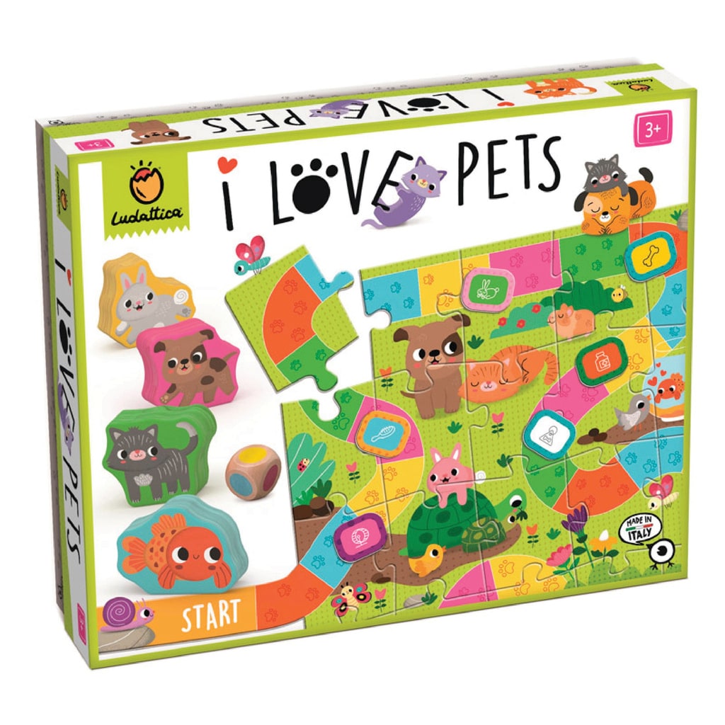 Puzzle + Juego I Love Pets - Ludattica