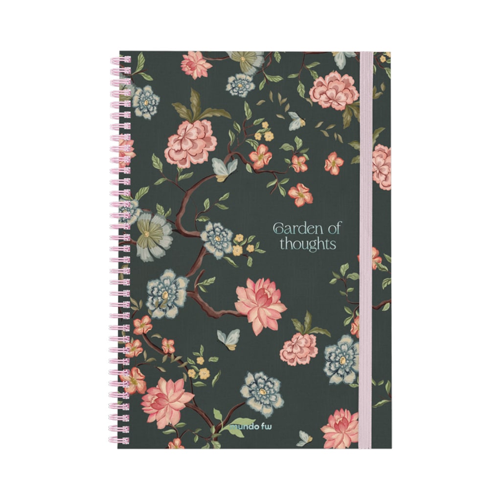 Cuaderno Infinity Book A4 Premium Belle Flowers Rayado - FW