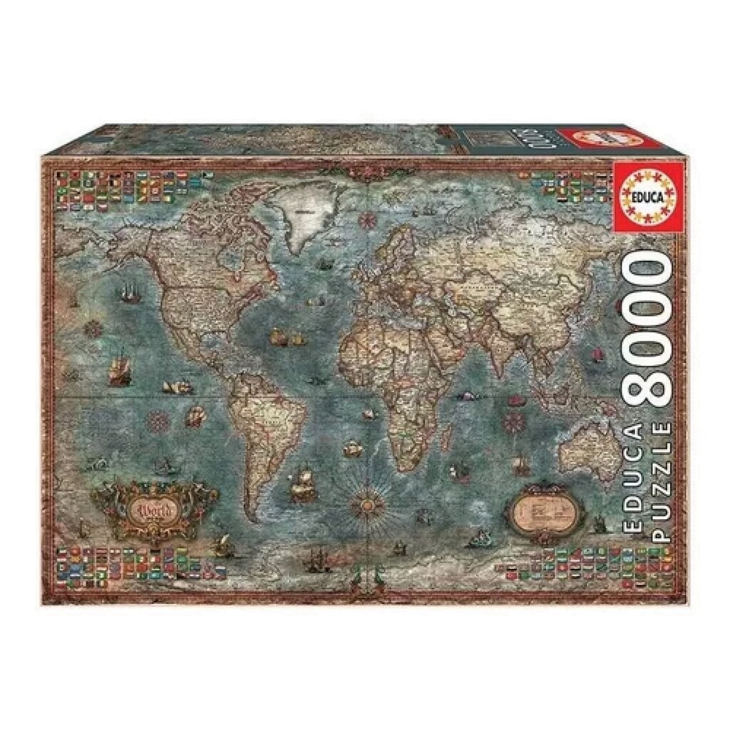 Puzzle 8000 pcs Mapamundi Historico - Educa®