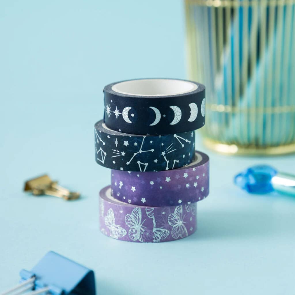 Washi Tape con Stamping x4 Astros - Punto Cero