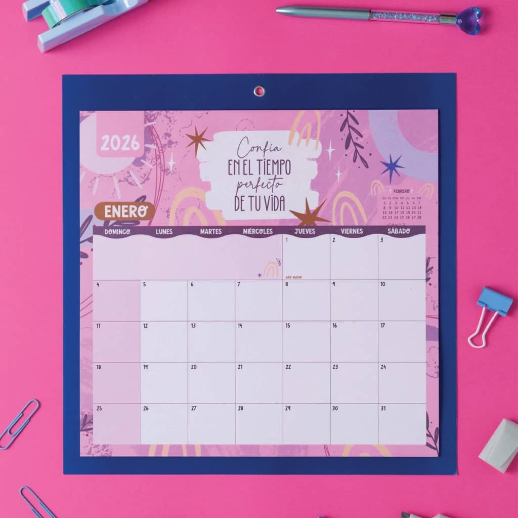 Calendario 2026 Imantado 30x30 cm - Punto Cero