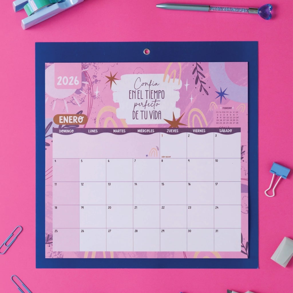 Calendario 2026 Imantado 30x30 cm - Punto Cero