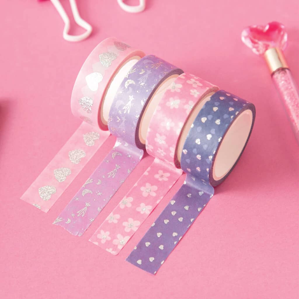 Washi Tape con Stamping x4 Cute - Punto Cero
