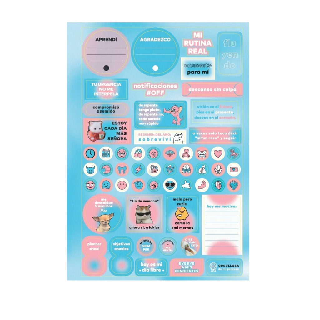Stickers A5 Planning + Memes - Paprika