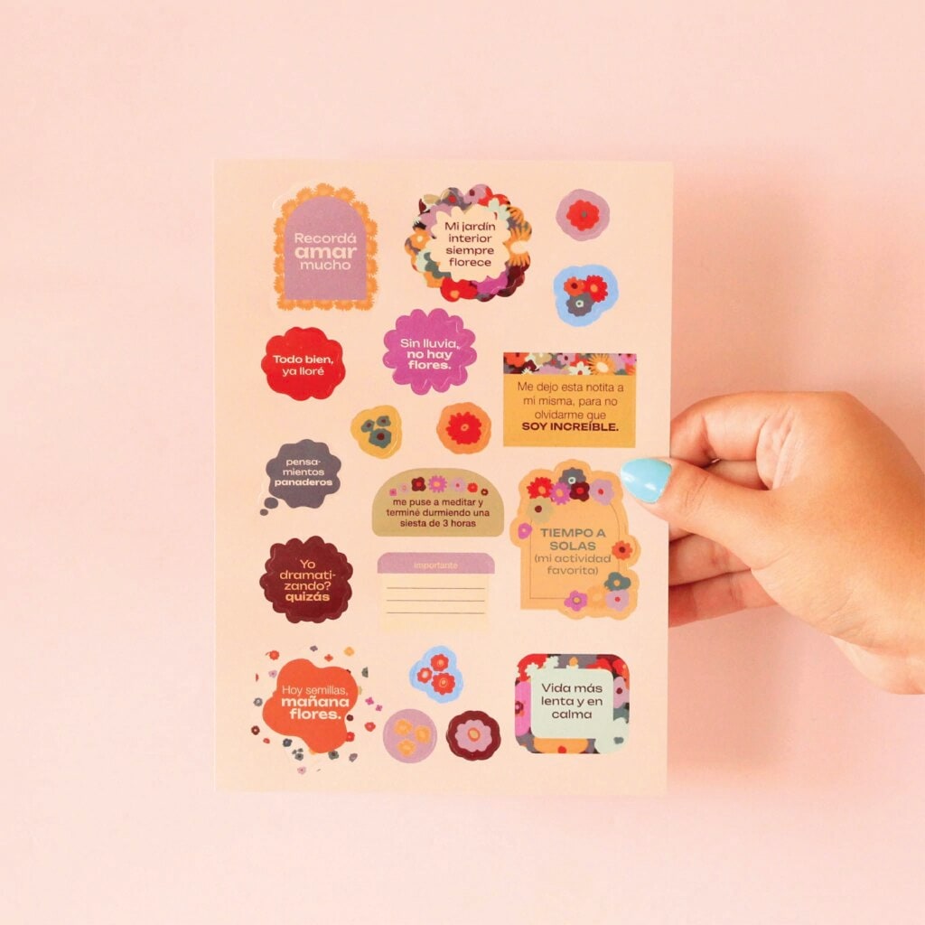 Stickers A5 Flora - Paprika