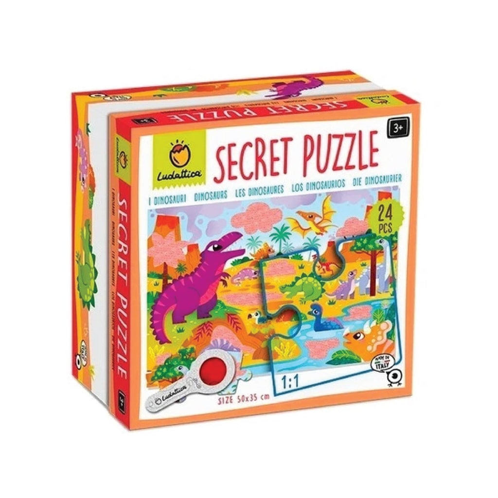 Secret Puzzle Los Dinosaurios + 3 años - Ludattica